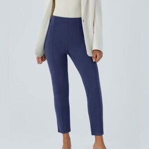 Halara Flex™ High Waisted Back Side Pocket Slim Work Pants Size M Color Blue